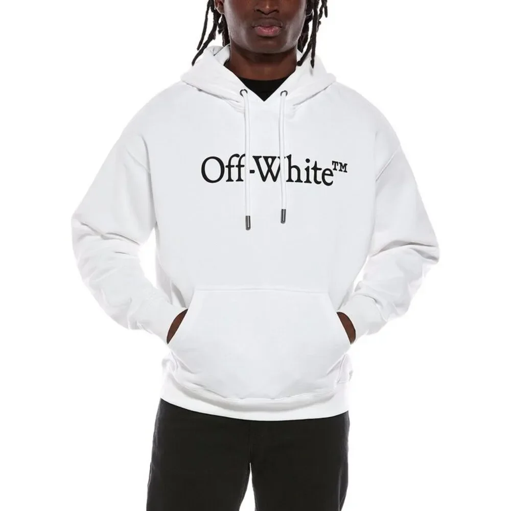 Off-White™ Mens Off-White Logo Hoodie, White